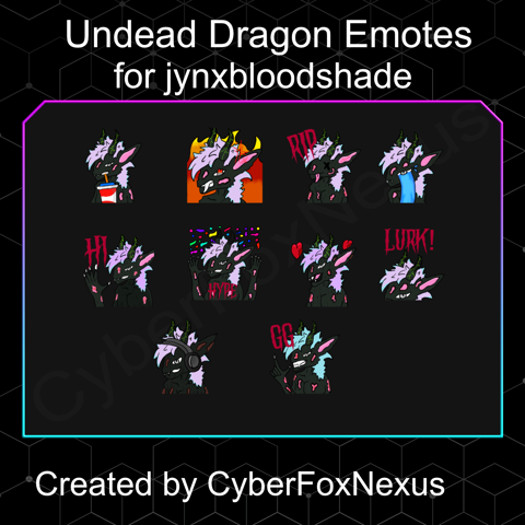 Jinx Emotes of Undead Dragon