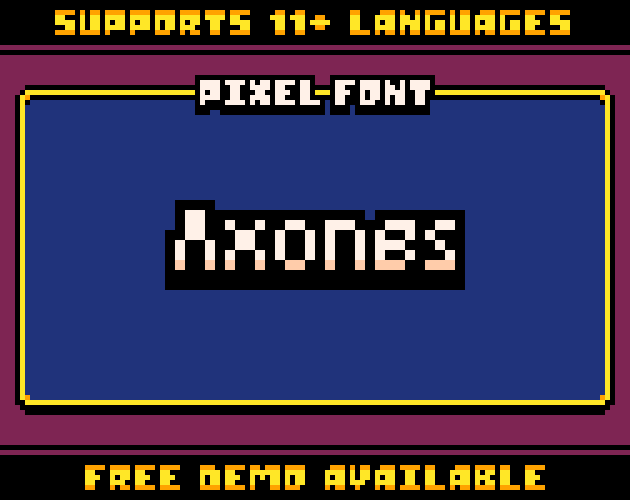 Pixel Font - Axones