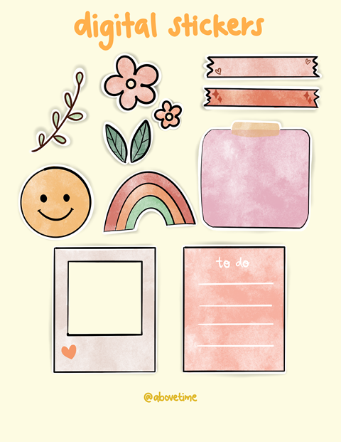 Digital Bullet Journal Stickers - Kelly's Ko-fi Shop