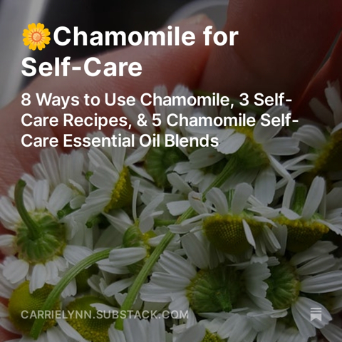 Chamomile for Self-Care