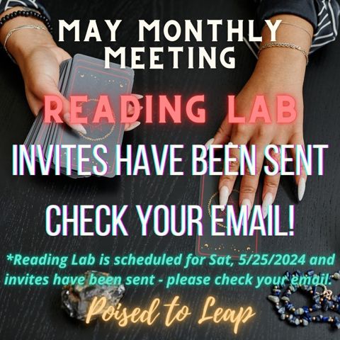 Reading Lab | Saturday, May. 25, 2024 @2:30 PM EDT