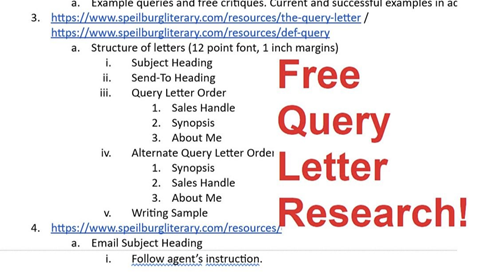 Free query letter research