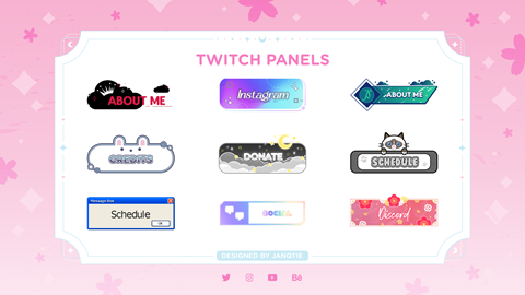 Twitch Panel Designs