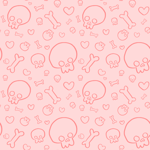 FREE skull repeating pattern now in my shop!