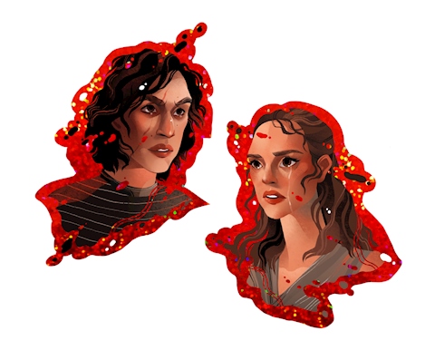 Reylo glitter stickers coming soon! 