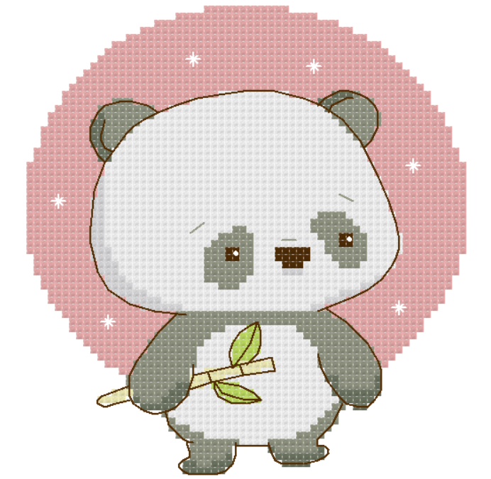 Panda Yoga Cross Stitch Pattern, Easy Counted Cross Stitch Chart for  Plastic Canvas, Embroidery, Sport Life instant Download PDF 