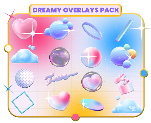 DREAMY OVERLAYS PACK - Neha 﫶's Ko-fi Shop - Ko-fi ️ Where creators get ...