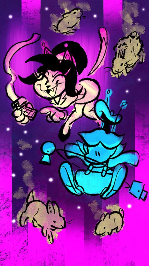 New Webcomic: Dust Bunnies In Space!
