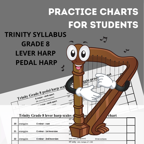TRINITY Grade 8 lever and pedal harp syllabus
