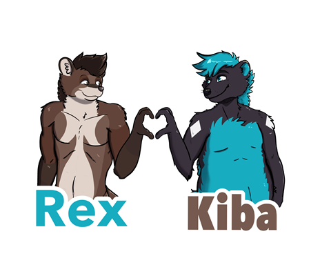 Rex & Kiba badge commission