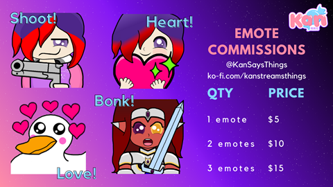 Emote Commissions Open!