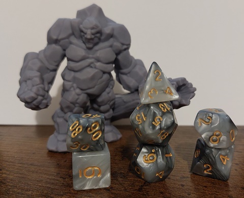 January 2023 - Craa'ghoran Giant dice set.
