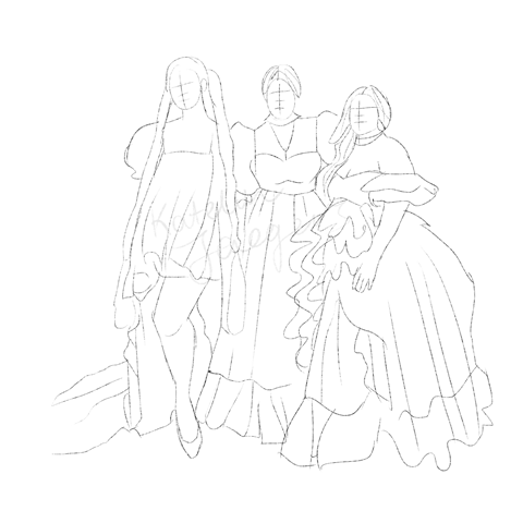 Selkie Dress Sketch