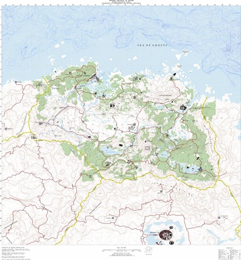 Skyrim topographic map