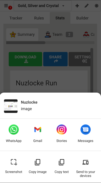 Share feature