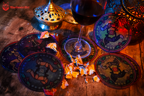 Stained glass coasters