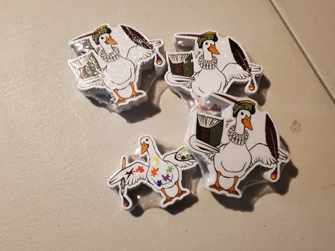 Dux Stickers, graphics by Alessa Riel