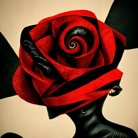 Miss Twisted Rose Imagined by AI