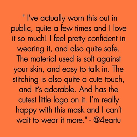 Mask Review from @4eartu_ on IG! 