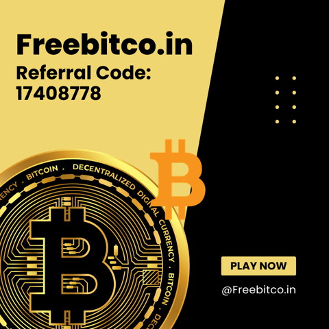 freebitco.in referral code is 17408778 – GET 50% O