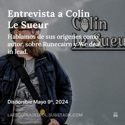 Entrevista con Colin Le Sueur