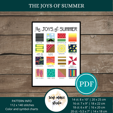 DMC Floss Color Chart PDF Pattern - Sew Marie Studio's Ko-fi Shop