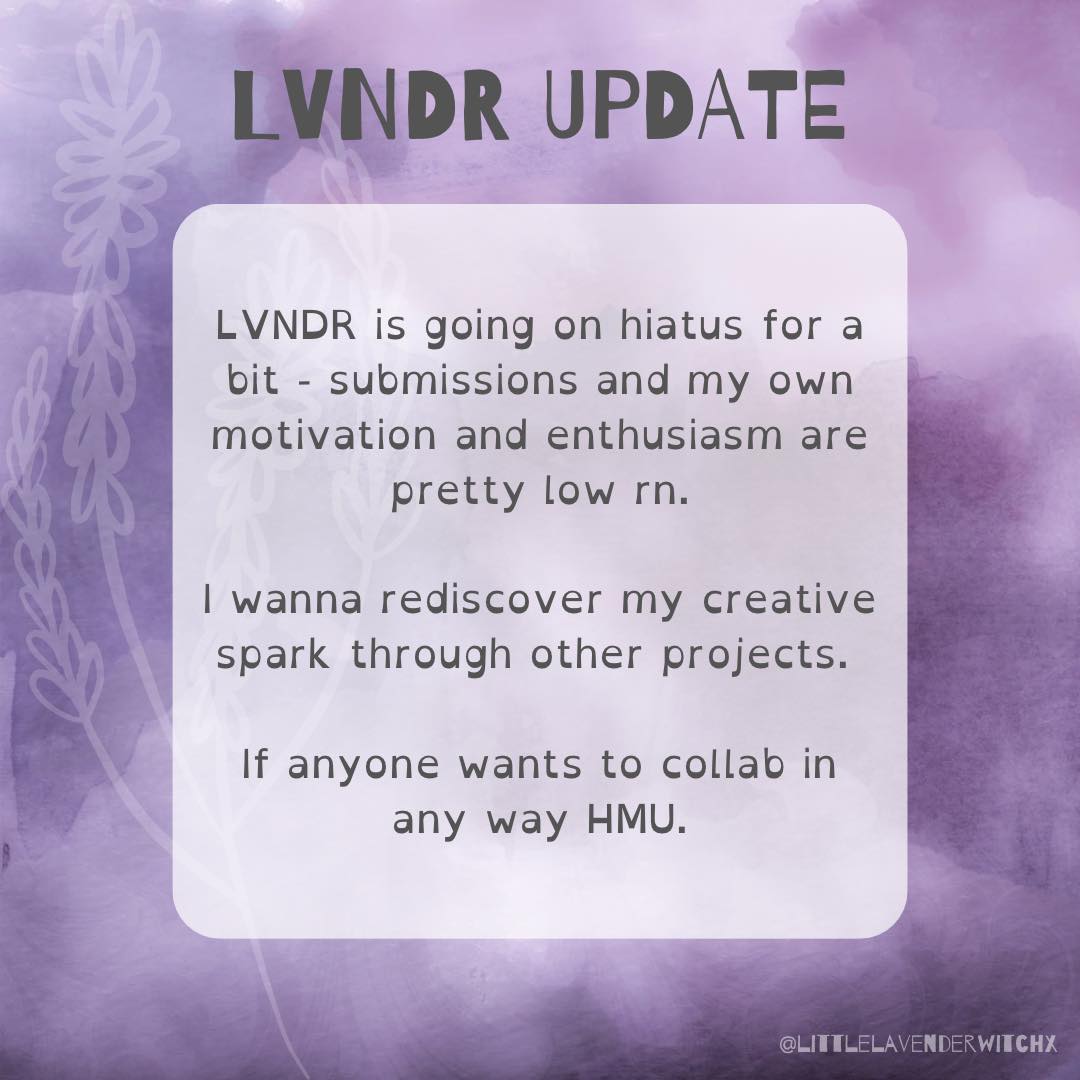 LVNDR zine update