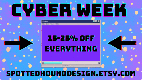 cyber week sale!