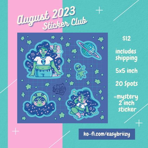 August 2023 Sticker Club