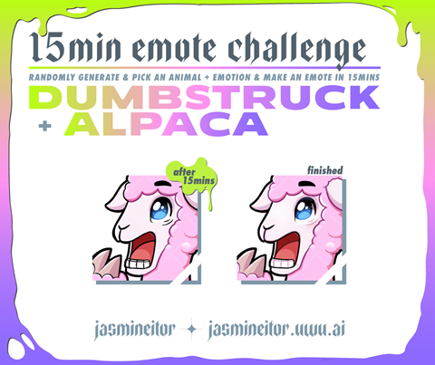 15min emote challenge - Dumbstruck Alpaca!