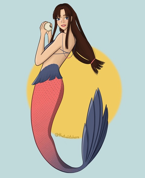 Mermaid AU Lin🧜🏻‍♀️☀️