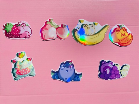 Fruity Frog Stickers