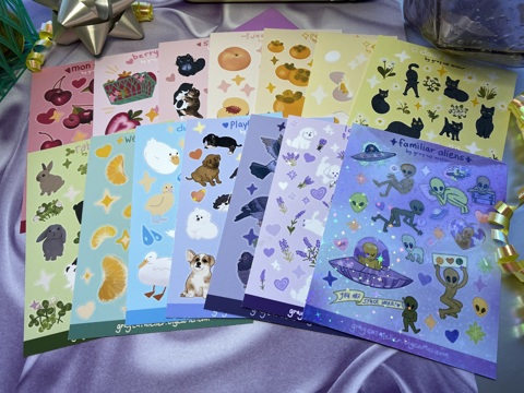 STICKER SHEETS AVAILABLE NOW!