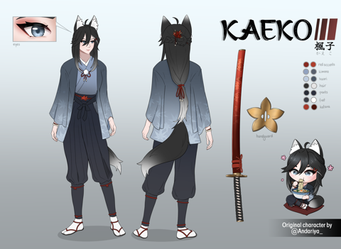 [OC] Kaeko Reference Sheet