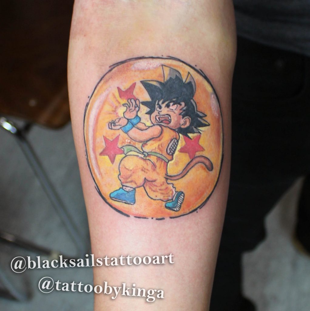 Tattoo of Dragon Ball Manga