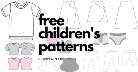 Free children's sewing patterns list!