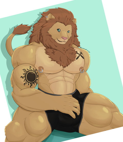 A Lion I made for someone as part of a raffle~