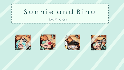 Sunnie and Binu Emotes