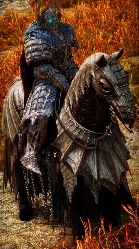 Draugr Warrior and Horse Armor