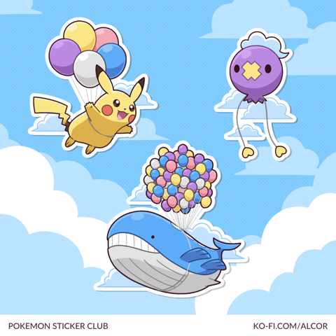 Pokemon Sticker Club (April 2024)