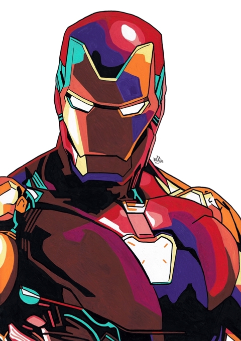 Iron-Man - Rotuladores Acrílicos