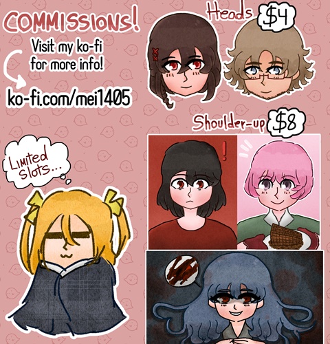 Comm(ei)ssions Open!