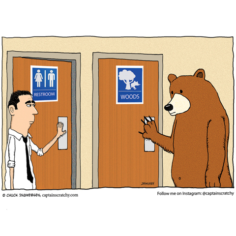 Bear bathroom humor