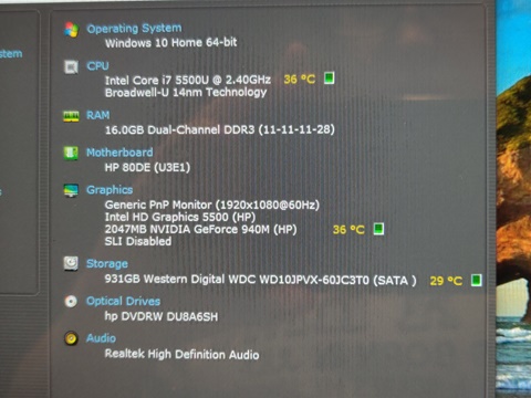 Computer specifications