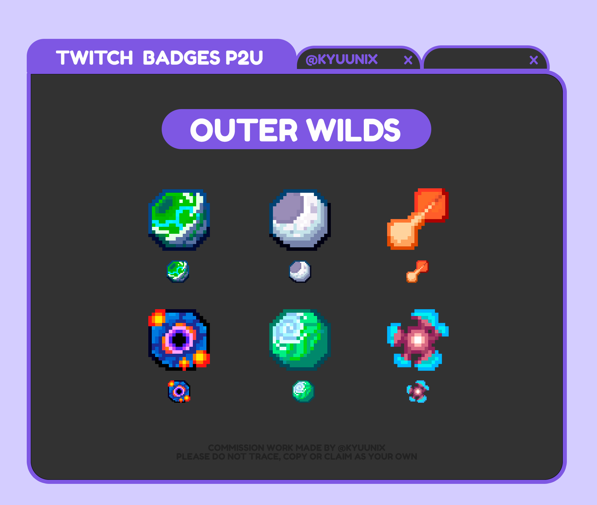 Outer Wilds badges are now available in my shop