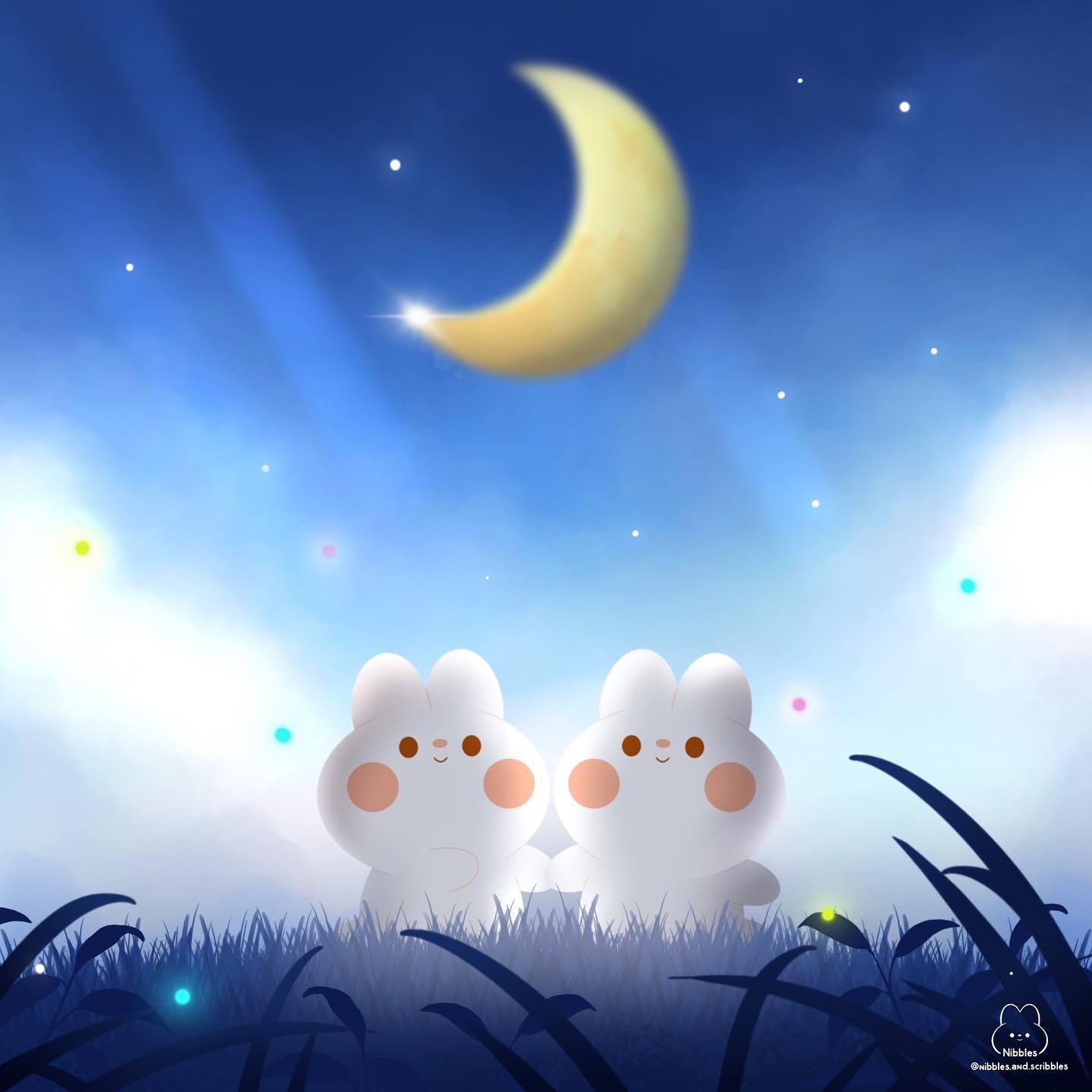 Together under the moonlight 🌙