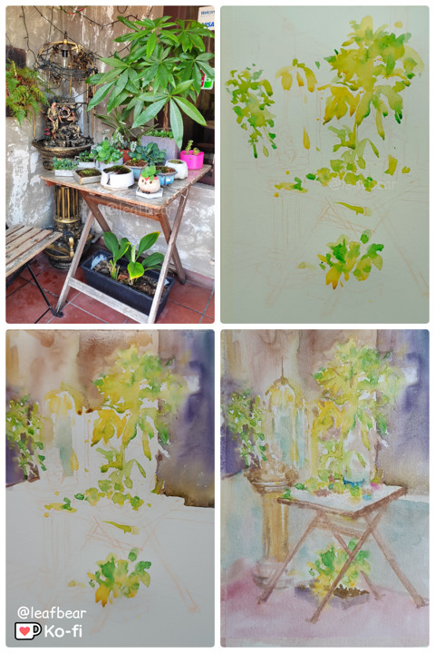 [WIP] Plants outside a cafe 