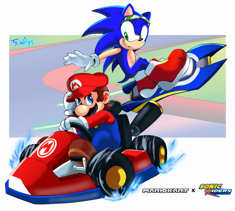 Mario Kart x Sonic Riders