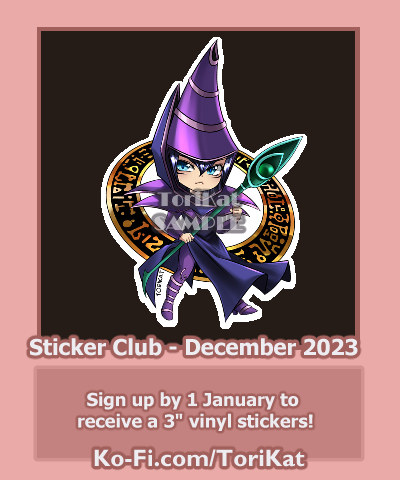 December 2023 Sticker Club - Dark Magician