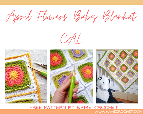 April Flowers Baby Blanket 